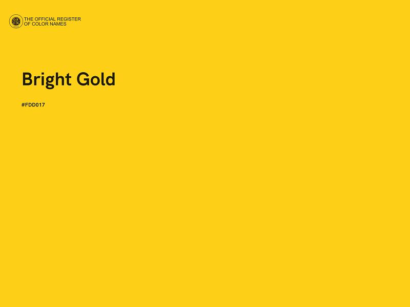 #FDD017 - Bright Gold color image