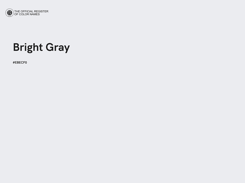 #EBECF0 - Bright Gray color image