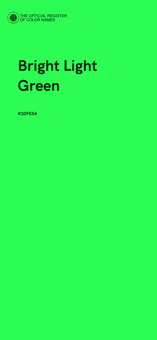 #2DFE54 - Bright Light Green color image