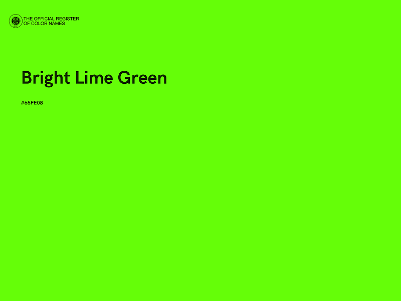 #65FE08 - Bright Lime Green color image