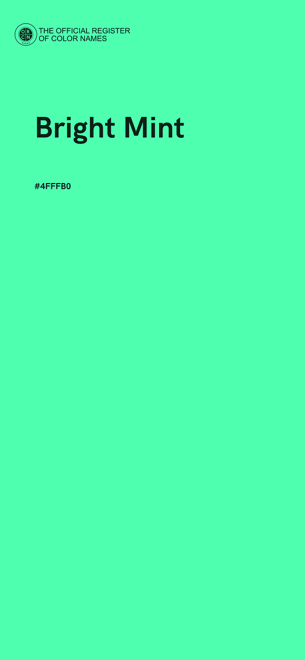 #4FFFB0 - Bright Mint color image