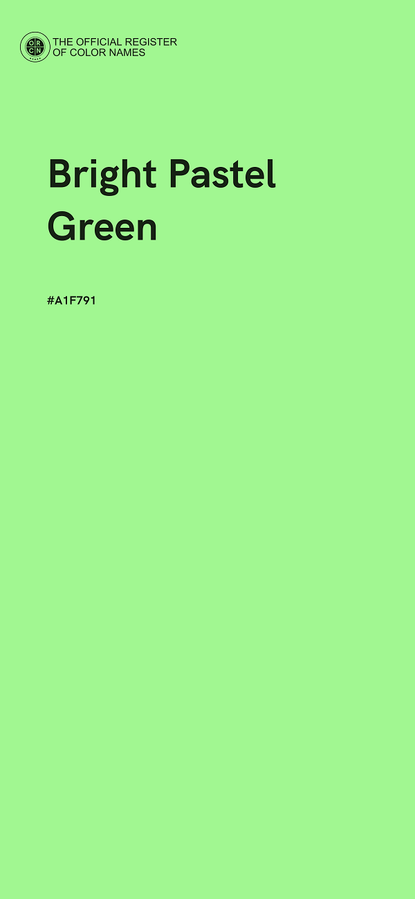 #A1F791 - Bright Pastel Green color image