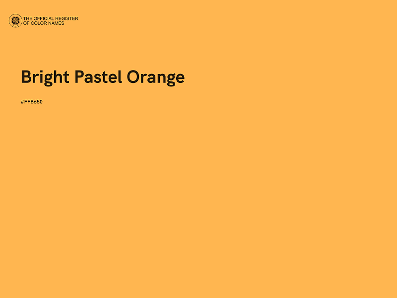 #FFB650 - Bright Pastel Orange color image