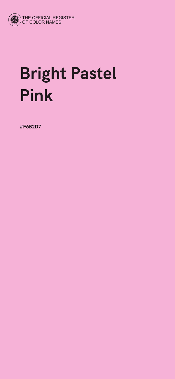 #F6B2D7 - Bright Pastel Pink color image