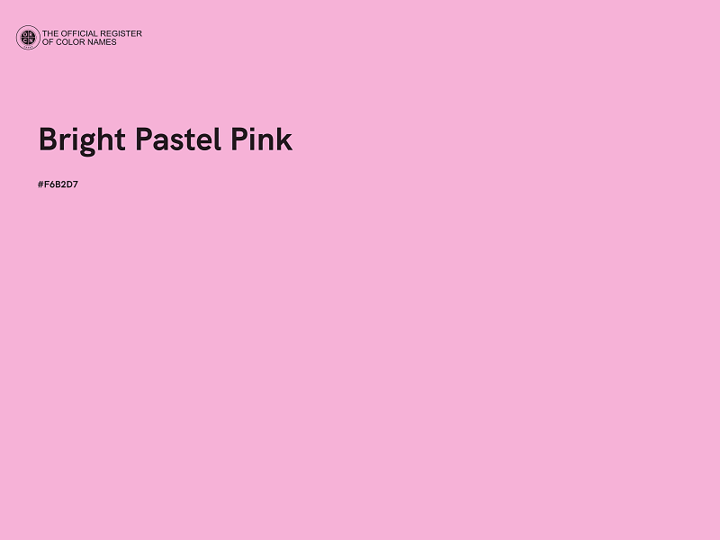 #F6B2D7 - Bright Pastel Pink color image