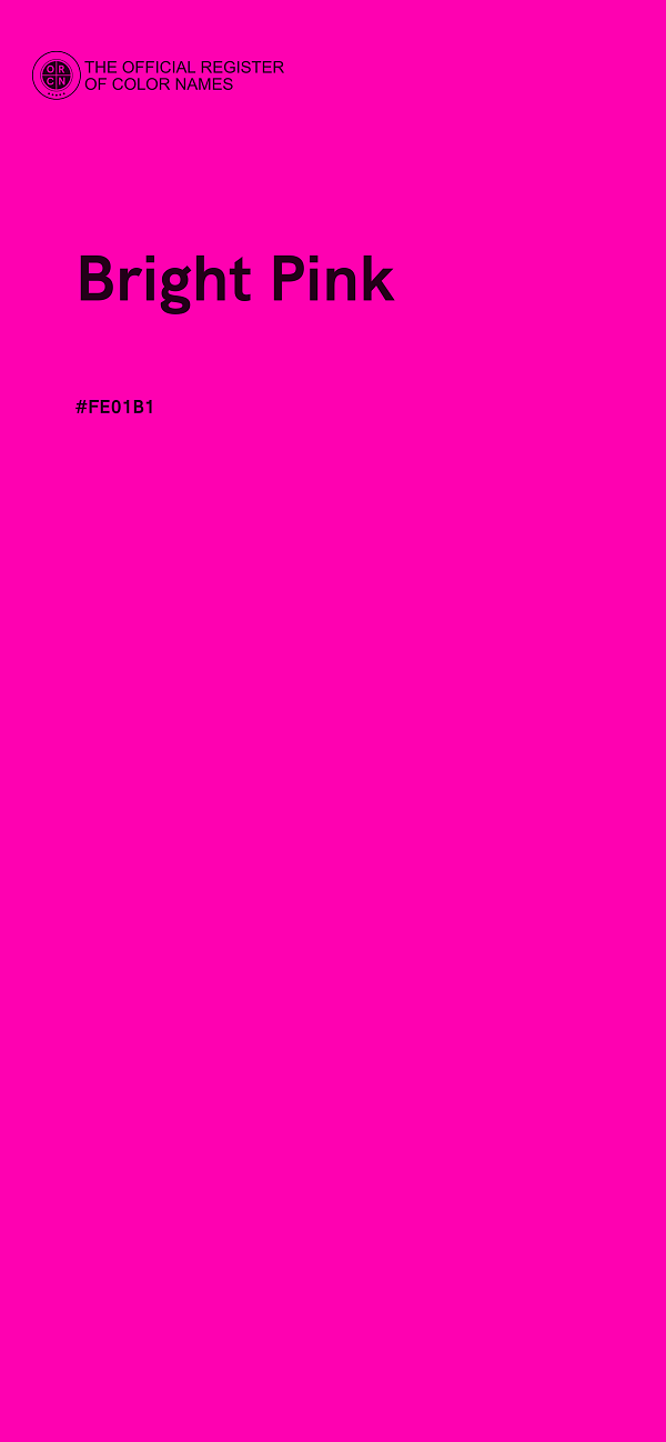 #FE01B1 - Bright Pink color image