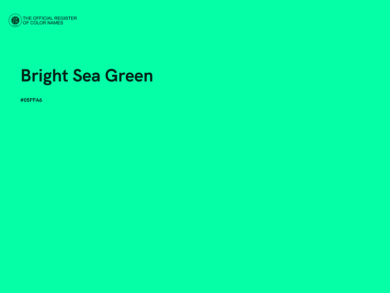 #05FFA6 - Bright Sea Green color image