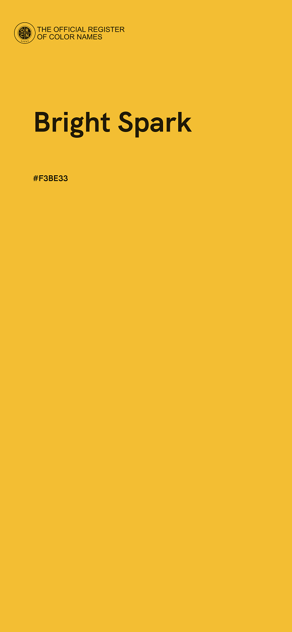#F3BE33 - Bright Spark color image