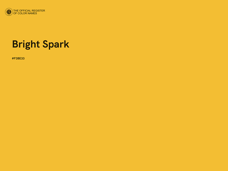 #F3BE33 - Bright Spark color image