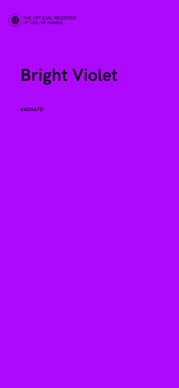 #AD0AFD - Bright Violet color image