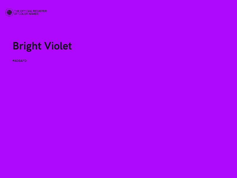 #AD0AFD - Bright Violet color image