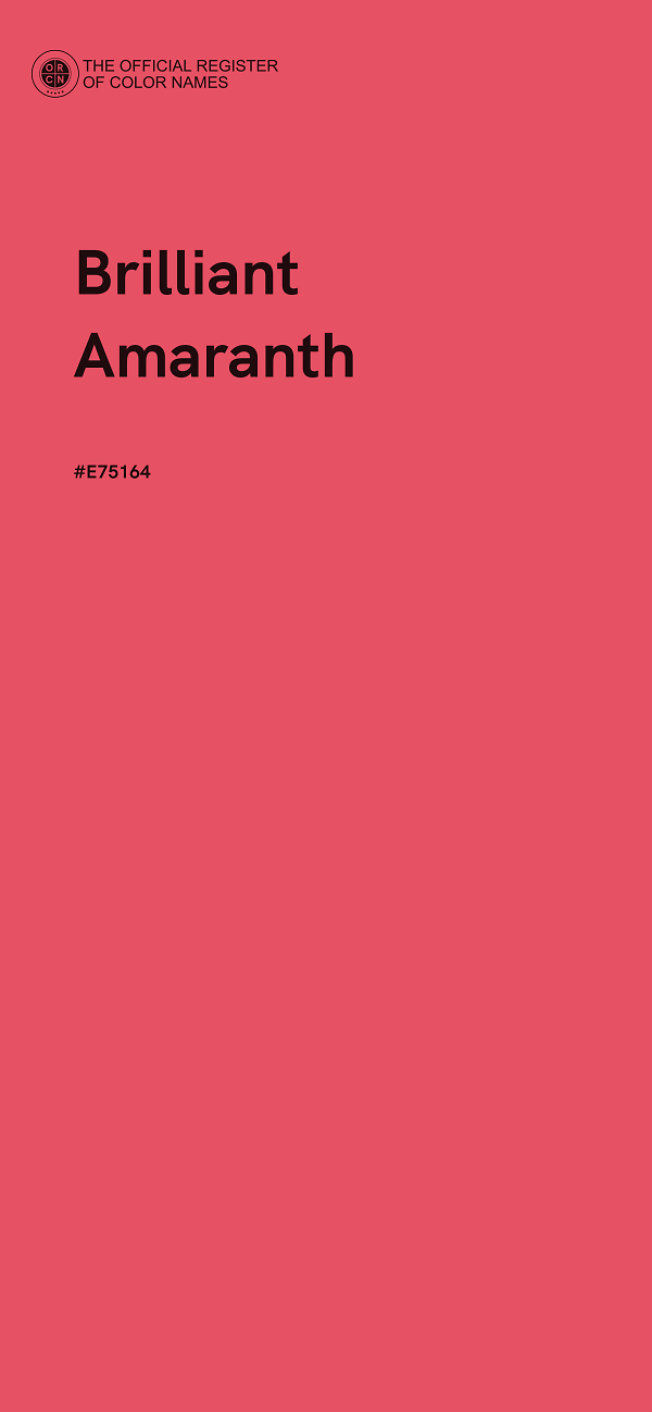 #E75164 - Brilliant Amaranth color image