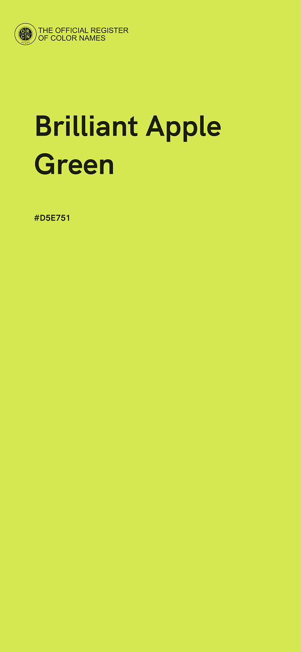 #D5E751 - Brilliant Apple Green color image