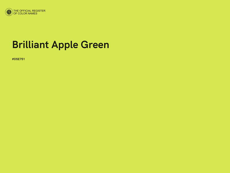 #D5E751 - Brilliant Apple Green color image