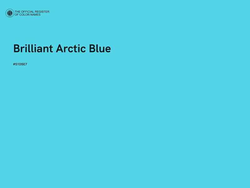 #51D5E7 - Brilliant Arctic Blue color image