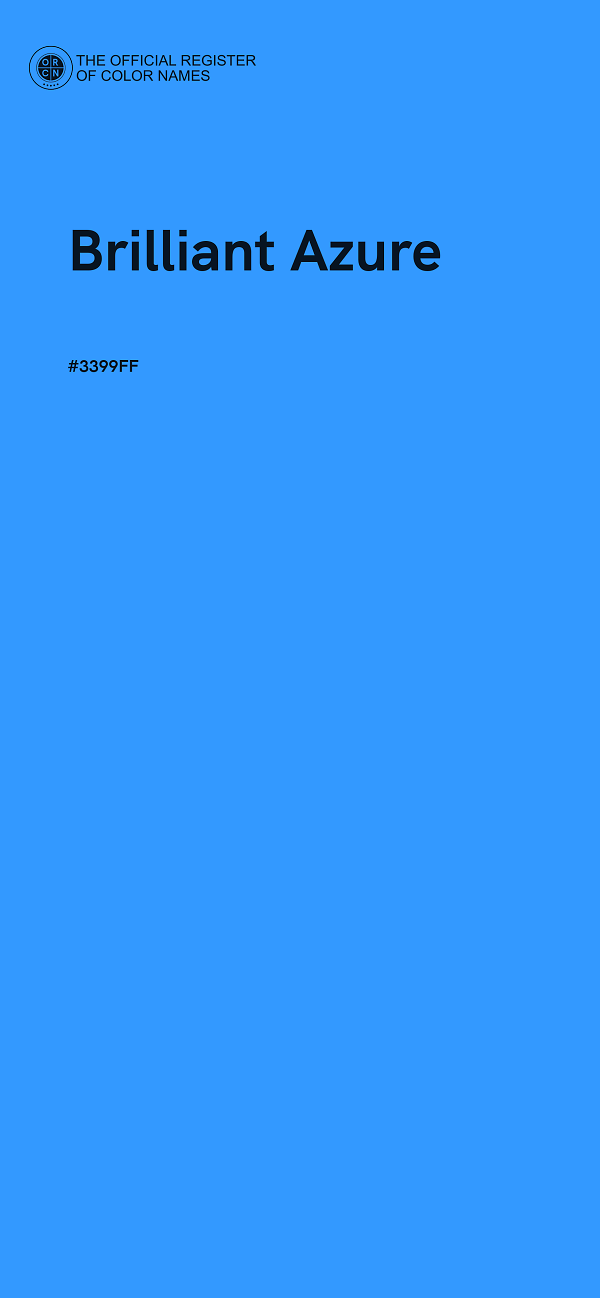 #3399FF - Brilliant Azure color image