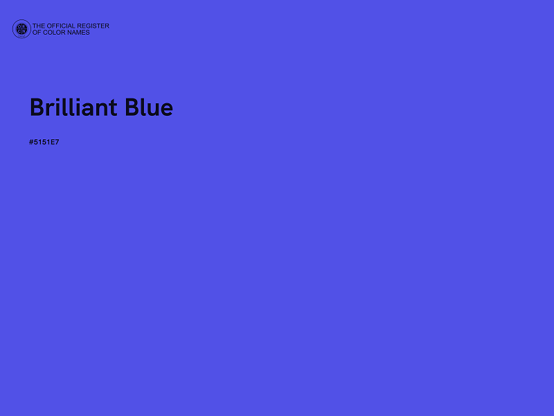 #5151E7 - Brilliant Blue color image
