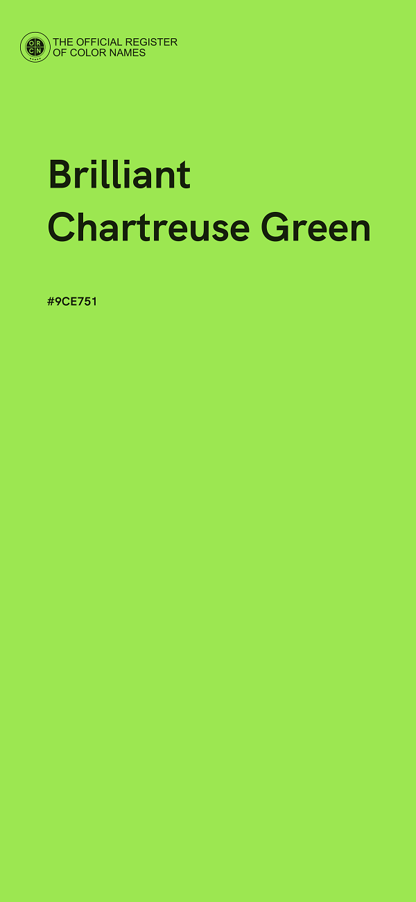 #9CE751 - Brilliant Chartreuse Green color image