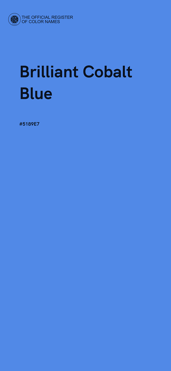 #5189E7 - Brilliant Cobalt Blue color image