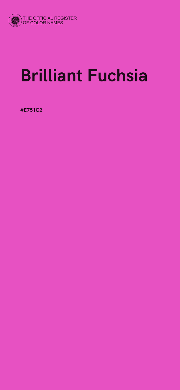 #E751C2 - Brilliant Fuchsia color image