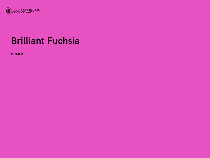 #E751C2 - Brilliant Fuchsia color image
