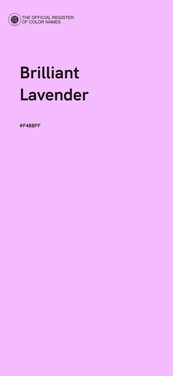 #F4BBFF - Brilliant Lavender color image