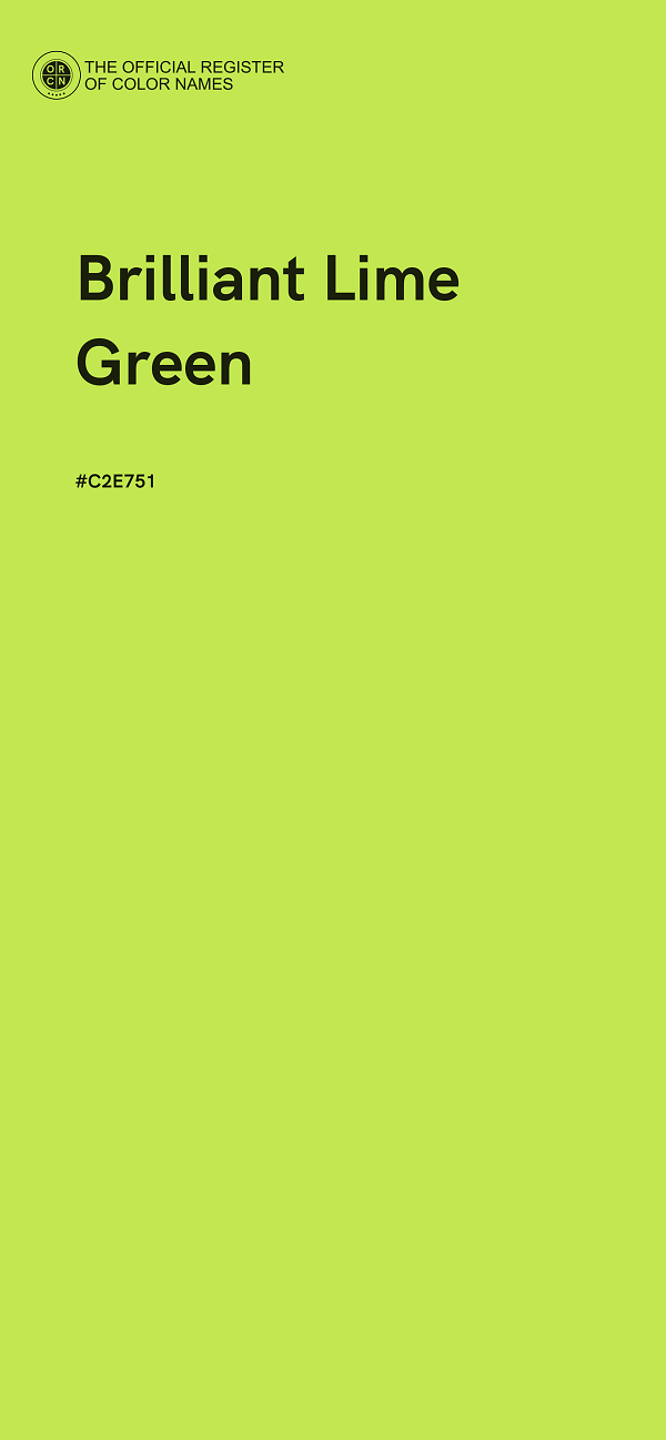 #C2E751 - Brilliant Lime Green color image