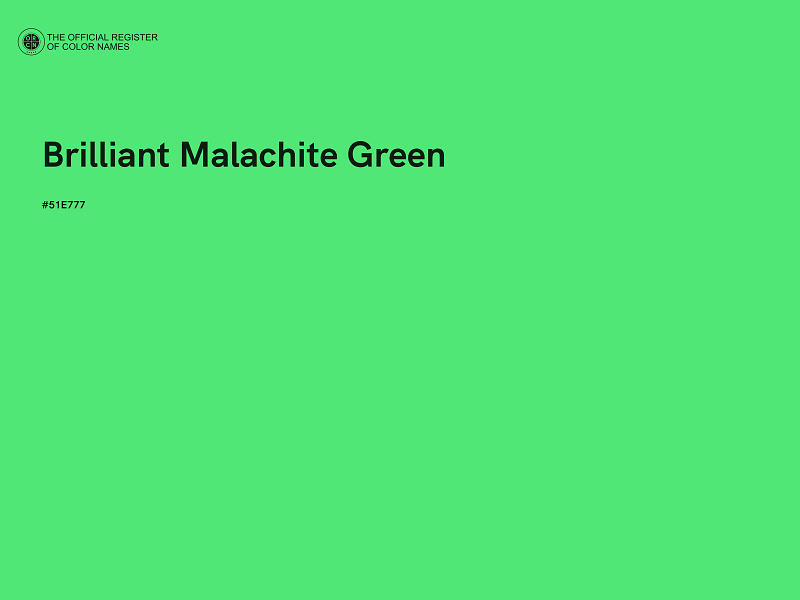 #51E777 - Brilliant Malachite Green color image