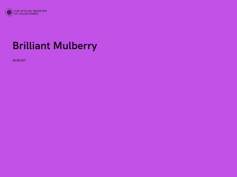 #C251E7 - Brilliant Mulberry color image
