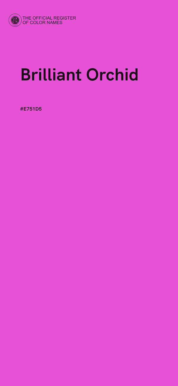 #E751D5 - Brilliant Orchid color image