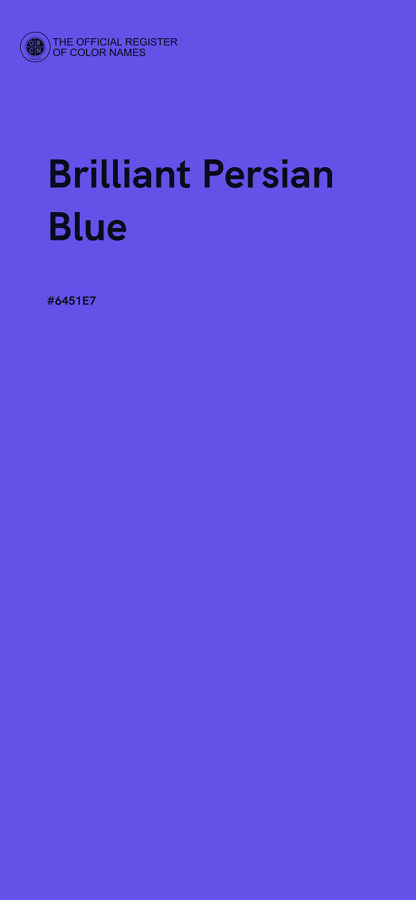 #6451E7 - Brilliant Persian Blue color image