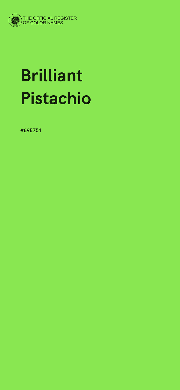 #89E751 - Brilliant Pistachio color image