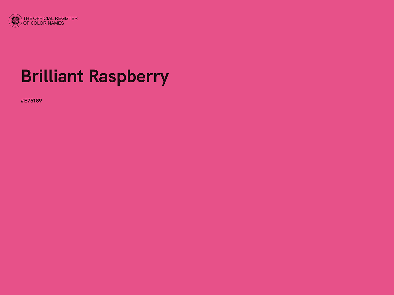 #E75189 - Brilliant Raspberry color image