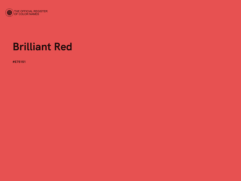 #E75151 - Brilliant Red color image