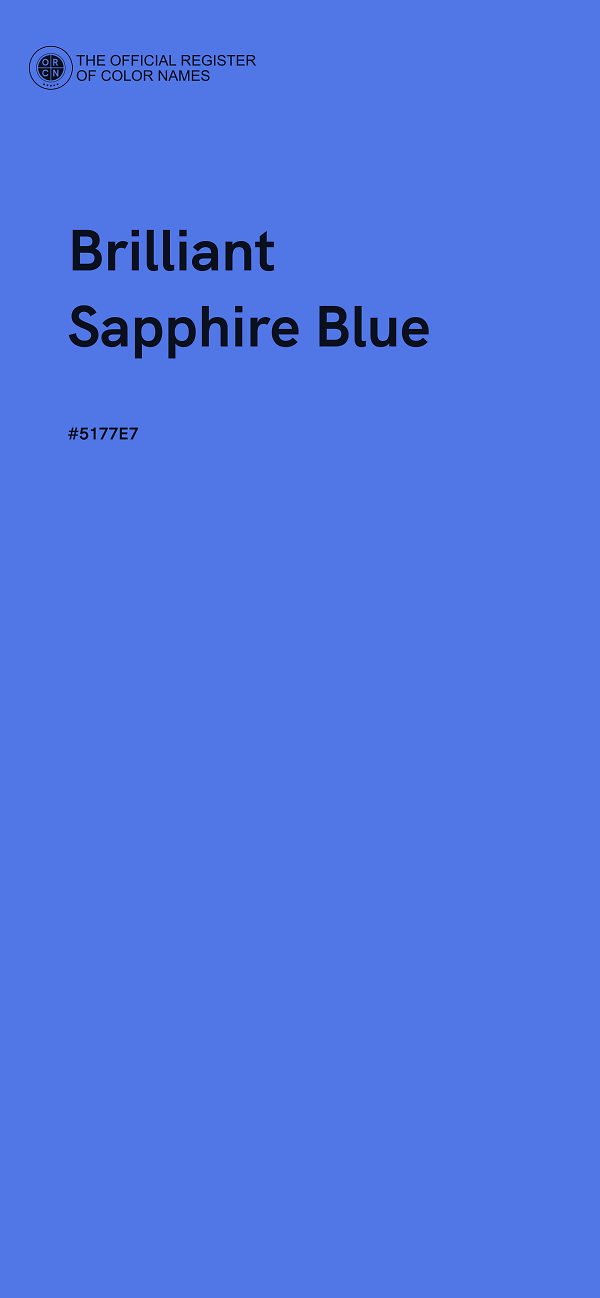 #5177E7 - Brilliant Sapphire Blue color image