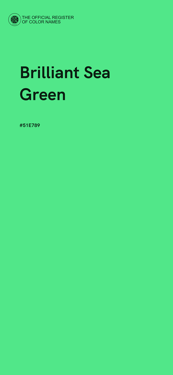 #51E789 - Brilliant Sea Green color image