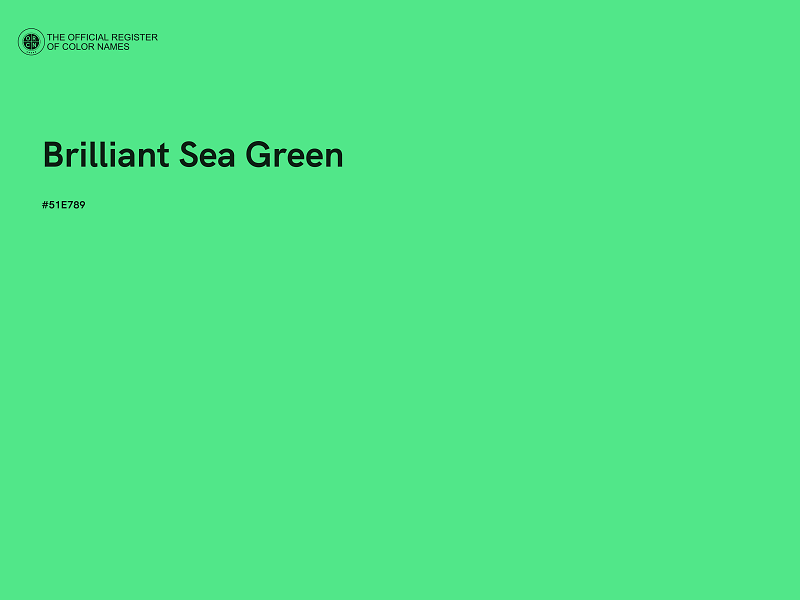 #51E789 - Brilliant Sea Green color image