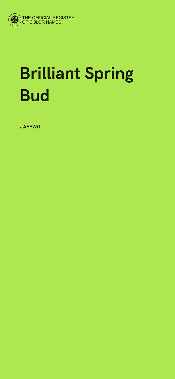 #AFE751 - Brilliant Spring Bud color image