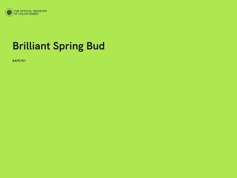 #AFE751 - Brilliant Spring Bud color image