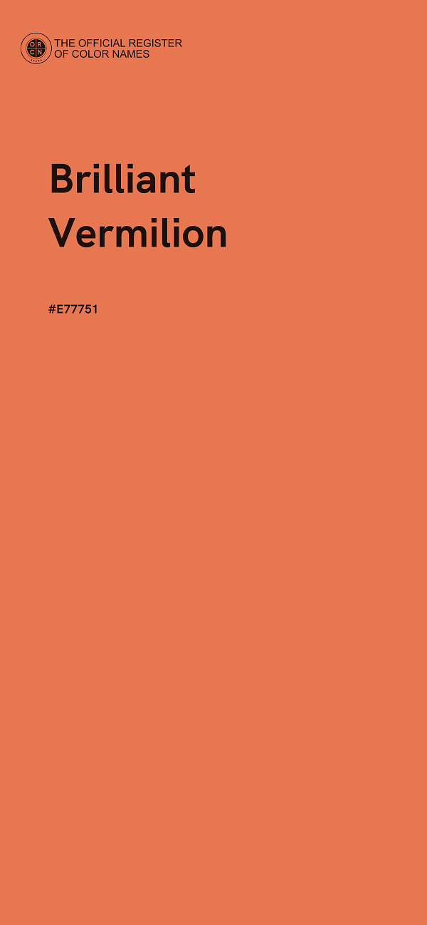 #E77751 - Brilliant Vermilion color image