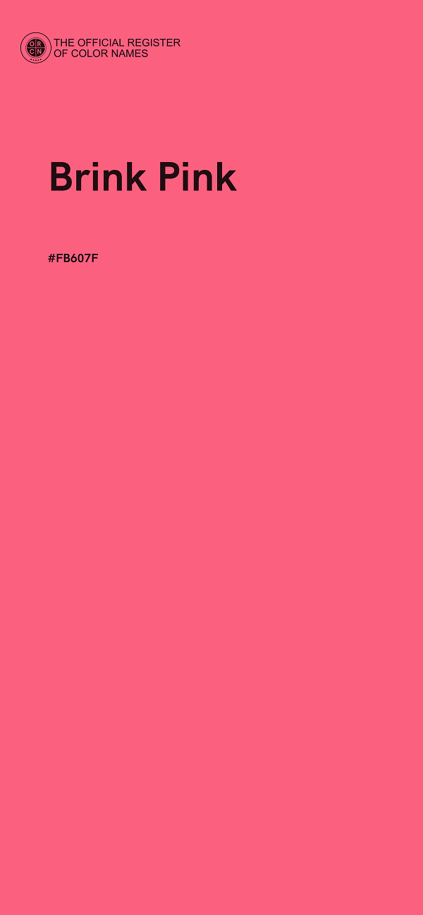 #FB607F - Brink Pink color image