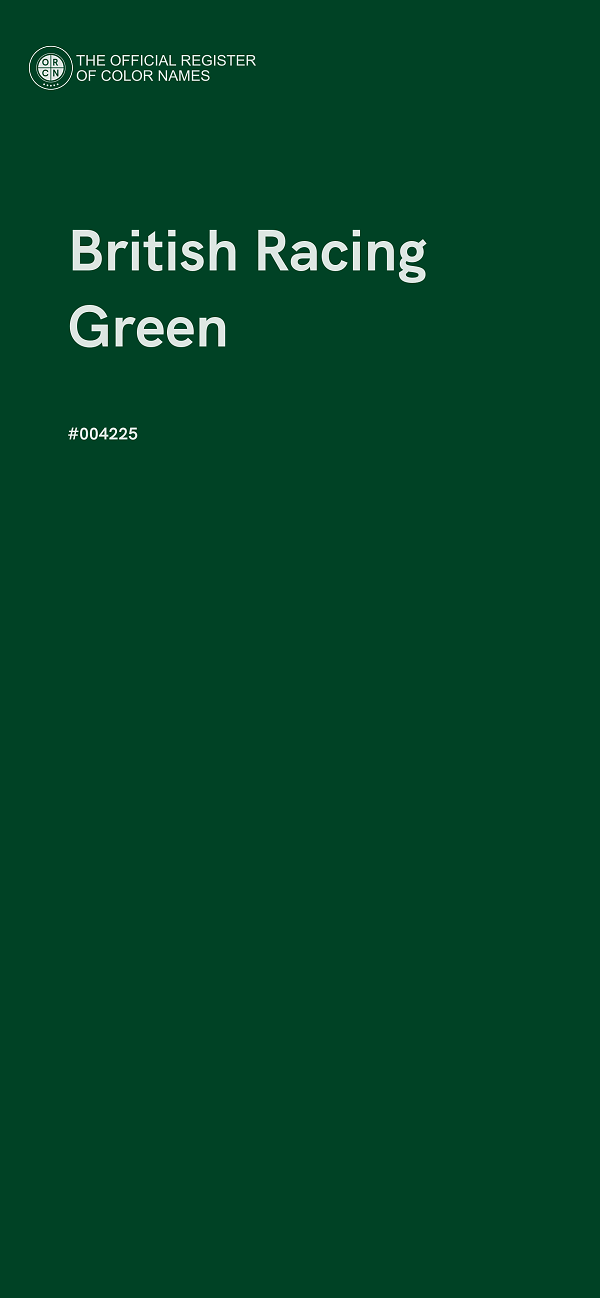 #004225 - British Racing Green color image