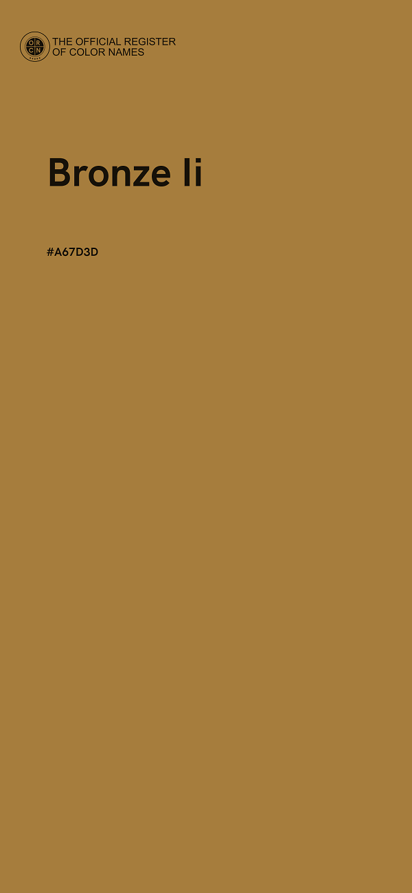 #A67D3D - Bronze Ii color image