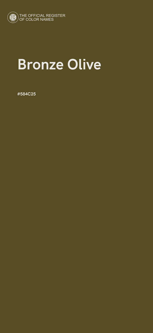 #584C25 - Bronze Olive color image