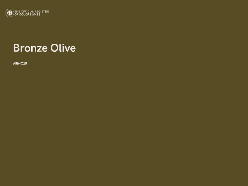 #584C25 - Bronze Olive color image