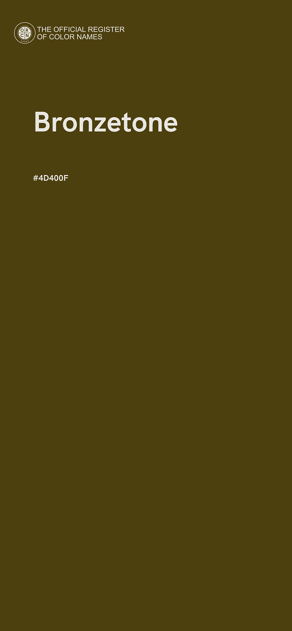 #4D400F - Bronzetone color image
