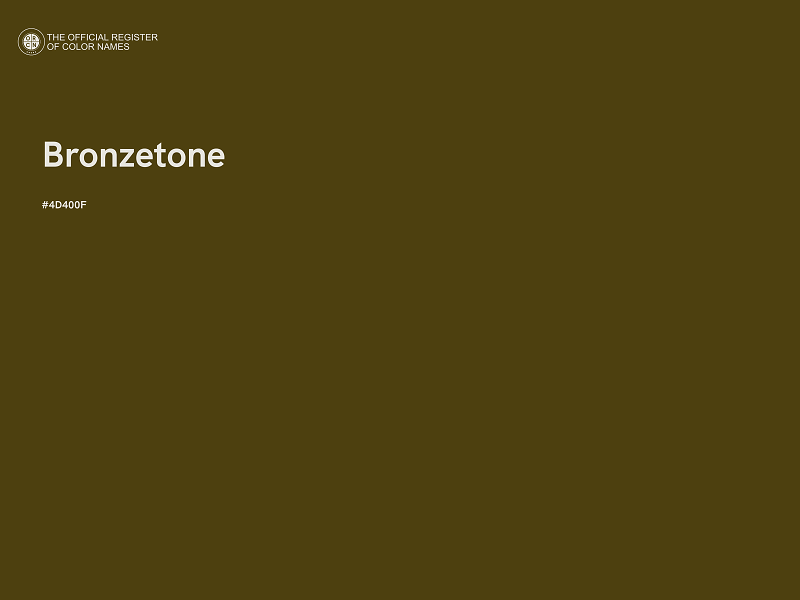 #4D400F - Bronzetone color image