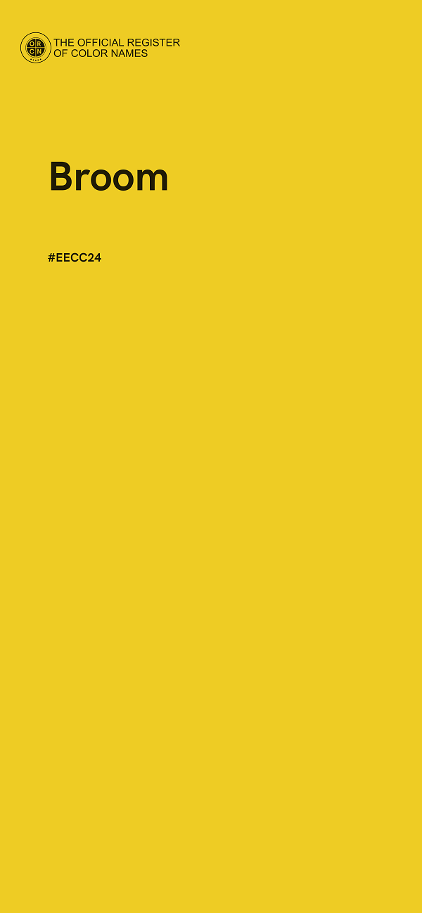 #EECC24 - Broom color image