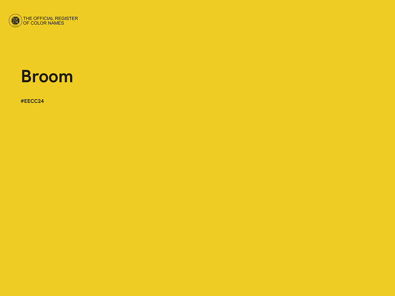 #EECC24 - Broom color image