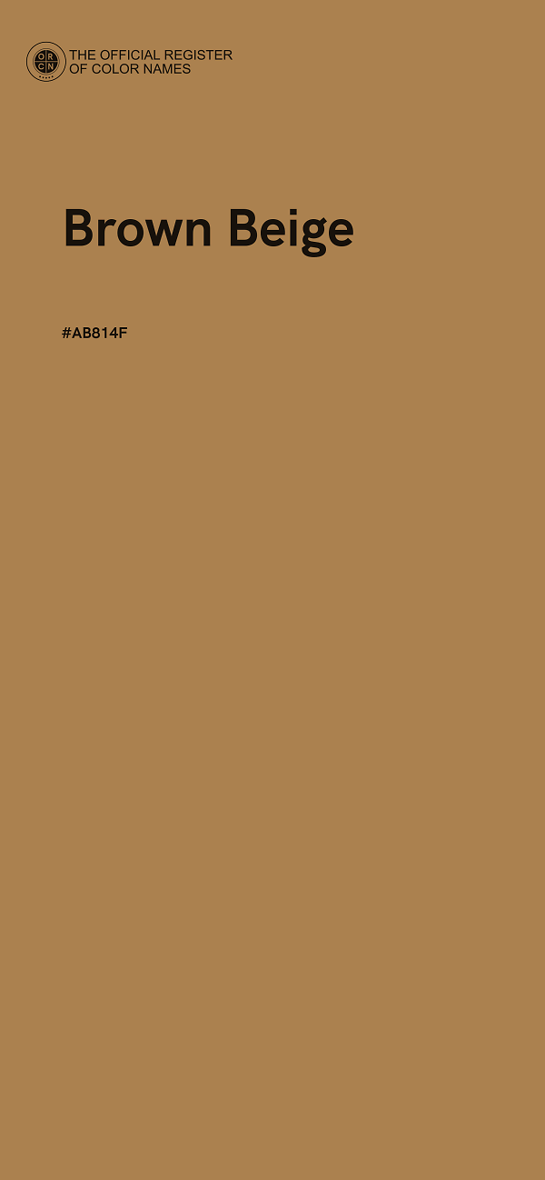 #AB814F - Brown Beige color image